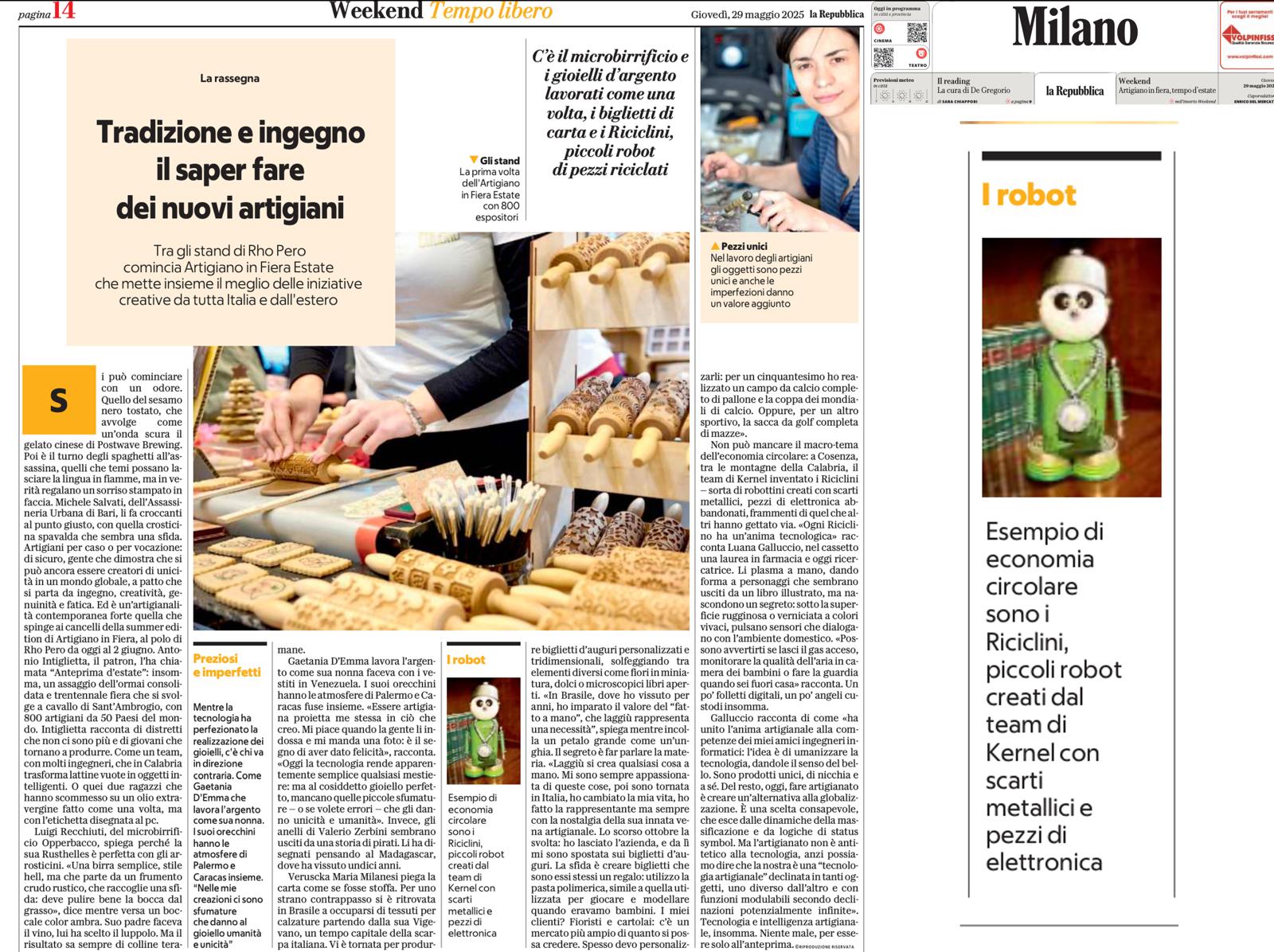 Tradizione e ingegno il saper fare dei nuovi artigiani